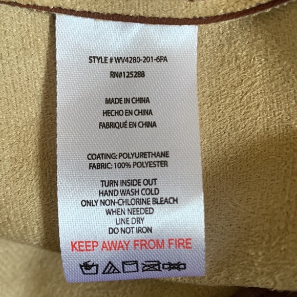 🔥🔥TREND ALERT🔥🔥Jason Wu Designer Brown Faux Leather Pants. Size L - Picture 5 of 6